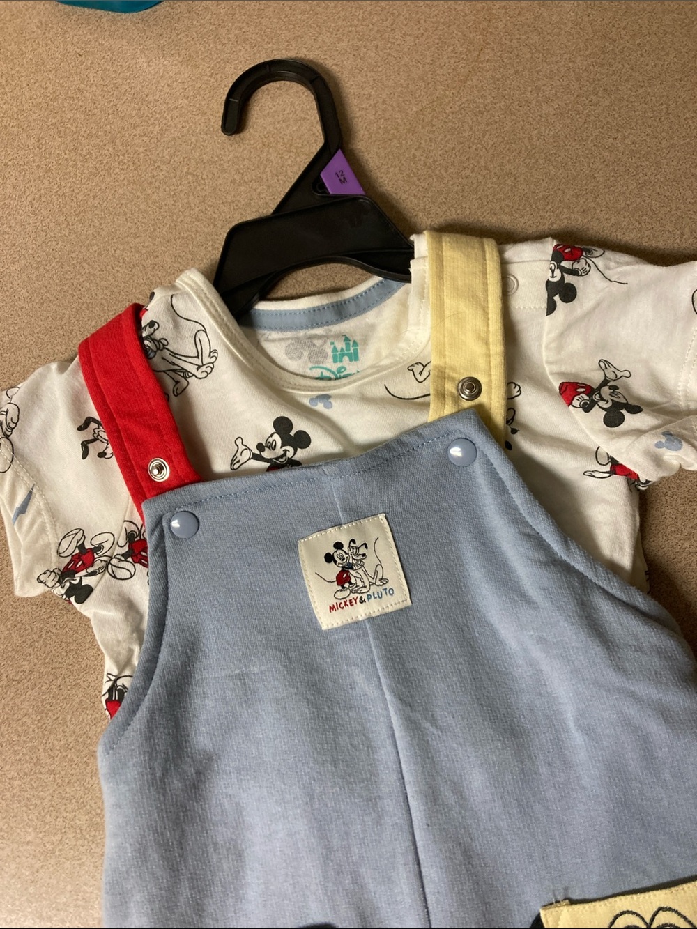 Disney Blue, Red & Yellow Mickey and Pluto Matching Set - Picture 2 of 9